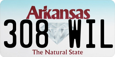 AR license plate 308WIL