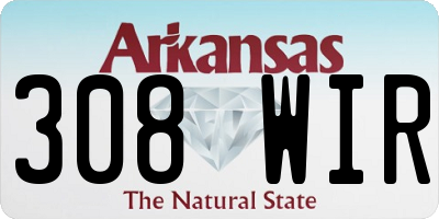 AR license plate 308WIR