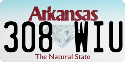 AR license plate 308WIU