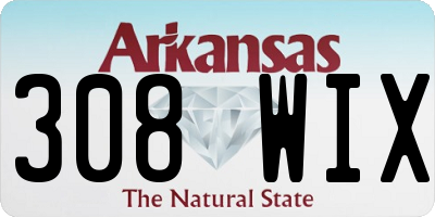 AR license plate 308WIX
