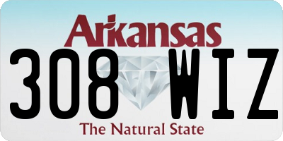 AR license plate 308WIZ
