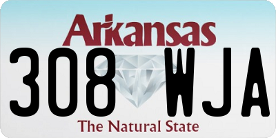 AR license plate 308WJA