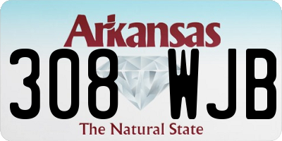 AR license plate 308WJB