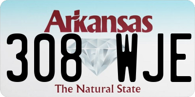 AR license plate 308WJE