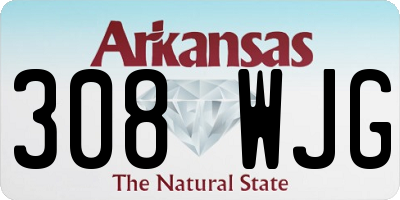 AR license plate 308WJG