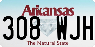 AR license plate 308WJH