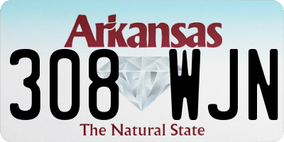 AR license plate 308WJN