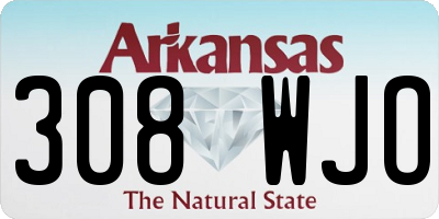 AR license plate 308WJO