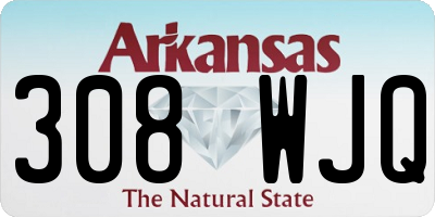 AR license plate 308WJQ