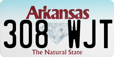 AR license plate 308WJT