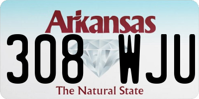 AR license plate 308WJU
