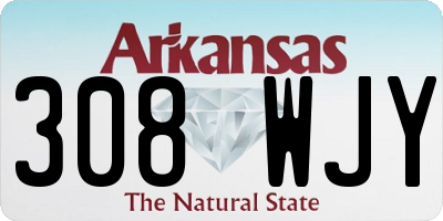 AR license plate 308WJY