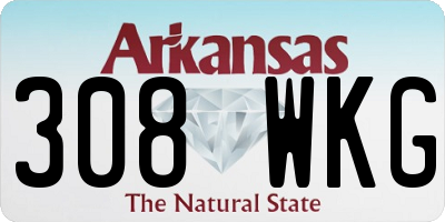 AR license plate 308WKG