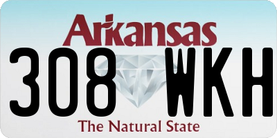 AR license plate 308WKH