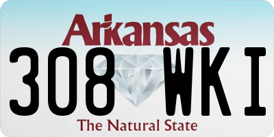AR license plate 308WKI