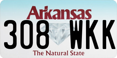 AR license plate 308WKK