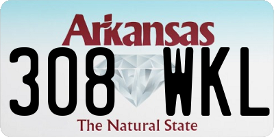 AR license plate 308WKL