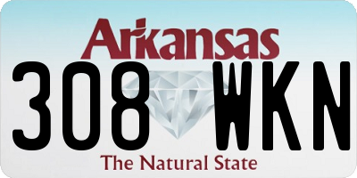 AR license plate 308WKN