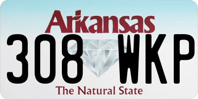 AR license plate 308WKP