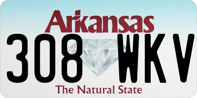 AR license plate 308WKV