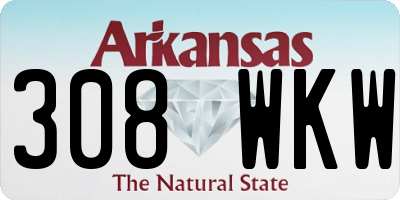AR license plate 308WKW