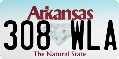 AR license plate 308WLA