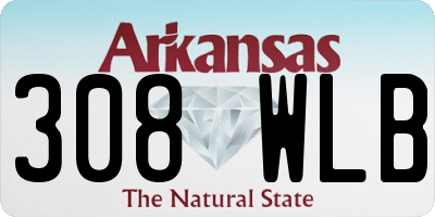 AR license plate 308WLB