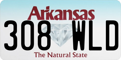 AR license plate 308WLD
