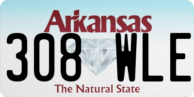 AR license plate 308WLE
