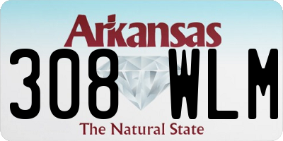 AR license plate 308WLM