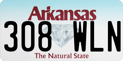 AR license plate 308WLN