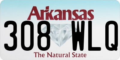 AR license plate 308WLQ