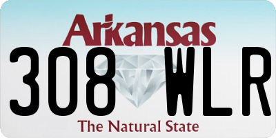 AR license plate 308WLR