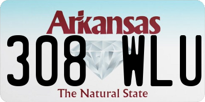 AR license plate 308WLU