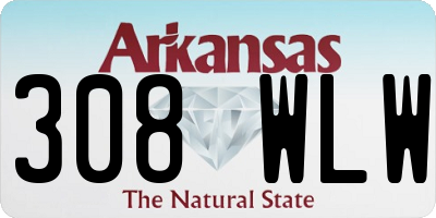 AR license plate 308WLW