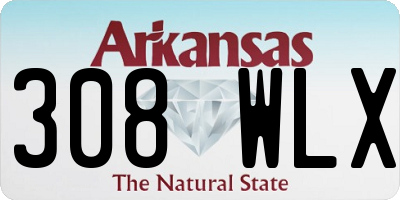 AR license plate 308WLX