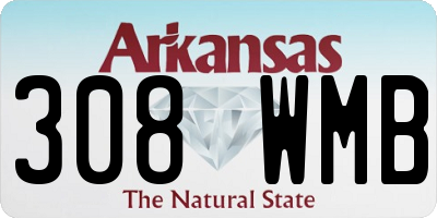 AR license plate 308WMB