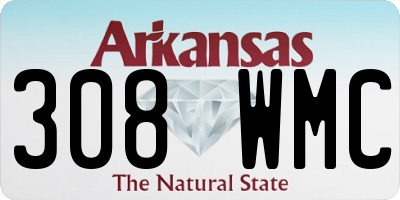 AR license plate 308WMC