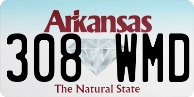 AR license plate 308WMD