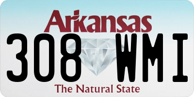AR license plate 308WMI