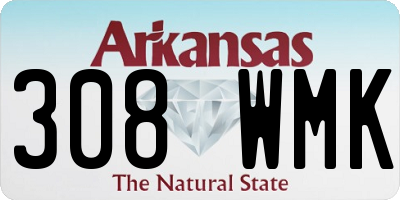 AR license plate 308WMK