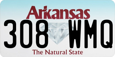 AR license plate 308WMQ