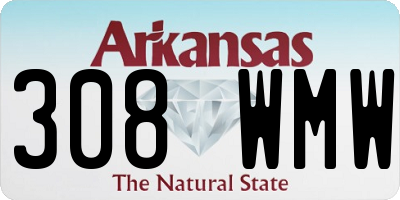 AR license plate 308WMW