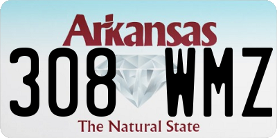 AR license plate 308WMZ