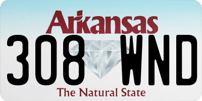 AR license plate 308WND