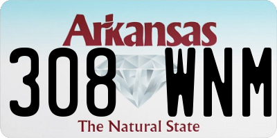 AR license plate 308WNM