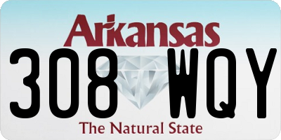 AR license plate 308WQY