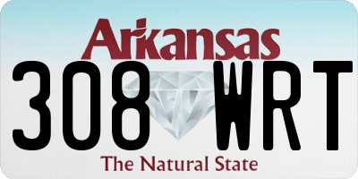 AR license plate 308WRT