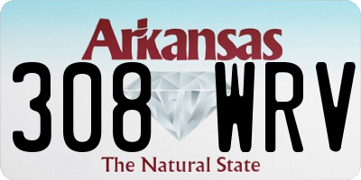 AR license plate 308WRV