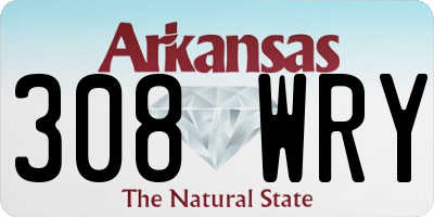 AR license plate 308WRY